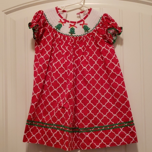 Pleats and Stitches Christmas Tree Dress - Picture 1 of 2